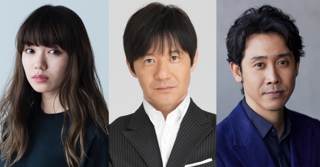 『第71回紅白歌合戦』(左から)紅組司会・二階堂ふみ、総合司会・内村光良、白組司会・大泉洋