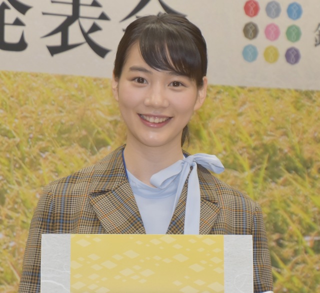 『岩手県産米 新米発表会』に“純情産地いわて宣伝本部長”として出席したのん (C)ORICON NewS inc.