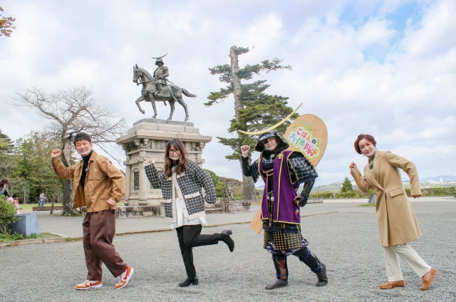 13日放送『そこいけ!!ごはんのお供隊 天下とるぞ!編』に出演するTKOの木本武宏、ギャル曽根、Hey!Say!JUMPの八乙女光、安斎摩紀ミヤギテレビアナウンサー
