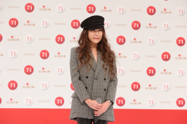 NHK『第71回紅白歌合戦』出場者会見に出席したJUJU (C)NHK