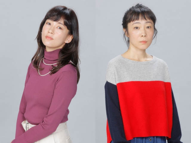 BSテレ東「土曜ドラマ9」枠で放送、『ナイルパーチの女子会』(2021年1月スタート)に出演する(左から)水川あさみ、山田真歩 (C)「ナイルパーチの女子会」製作委員会2021