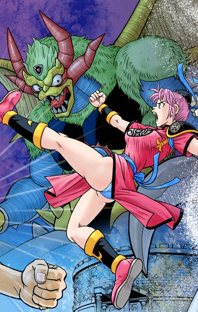 『ドラゴンクエスト ダイの大冒険』新装彩録版の描き下ろしカバーイラスト(第9巻) (C)三条陸、稲田浩司/集英社 (C)SQUARE ENIX CO., LTD.