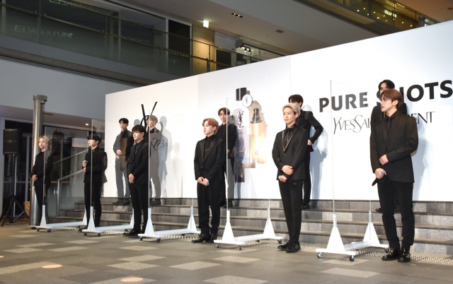 イヴ・サンローラン・ボーテのビューティーパートナーに就任したJO1 (C)ORICON NewS inc.