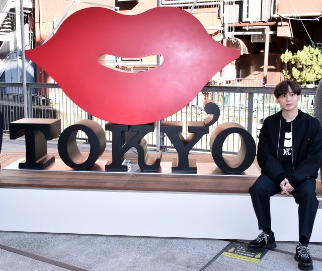 『KISS,TOKYO ベンチオブジェ』の設置お披露目会に出席したDa-iCE・工藤大輝(C)ORICON NewS inc.