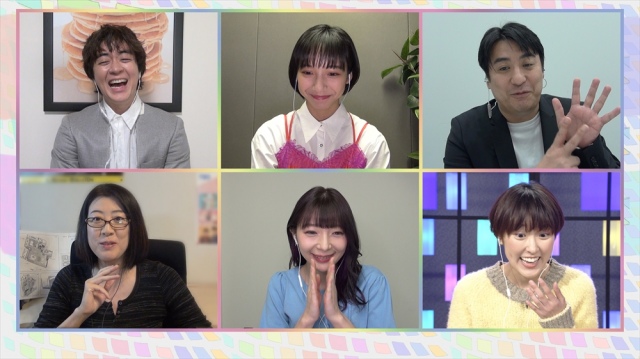 総合テレビ『あたらしいテレビ』2021年1月1日放送(上段左から)ヒャダイン、山内すず、佐久間宣行(下段左から)野木亜紀子、辻愛沙子、近江友里恵 (C)NHK