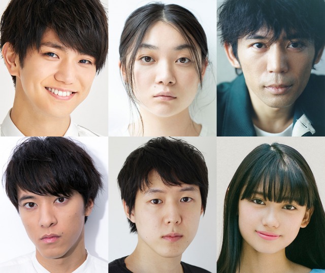 舞台『染、色』に出演する正門良規、三浦透子、岡田義徳(下段左から)松島庄汰、小日向星一、黒崎レイナ