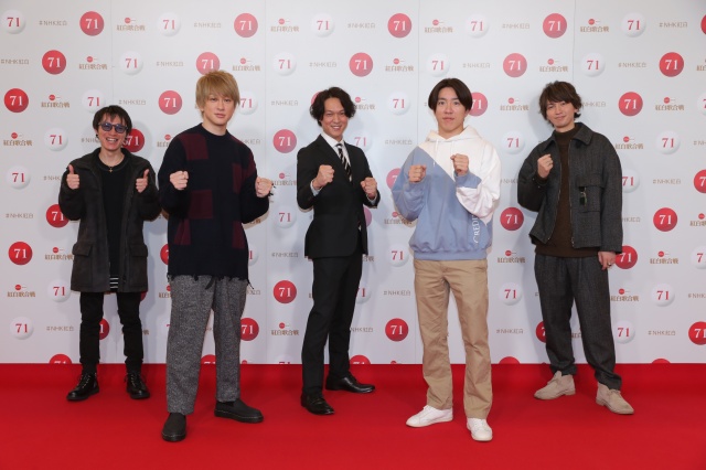 『第71回紅白歌合戦』のリハーサルに参加した関ジャニ∞(左から)安田章大、横山裕、丸山隆平、村上信五、大倉忠義(C)NHK