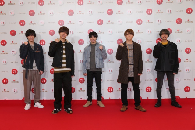 『第71回紅白歌合戦』のリハーサルに参加したKing & Prince(左から)神宮寺勇太、永瀬廉、岸優太、平野紫耀、高橋海人(C)NHK