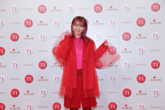 『第71回紅白歌合戦』のリハーサルに参加したLiSA(C)NHK