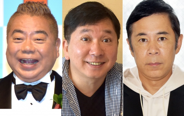 『第71回NHK紅白歌合戦』に登場したスモール3(左から)出川哲朗、田中裕二、岡村隆史 (C)ORICON NewS inc.