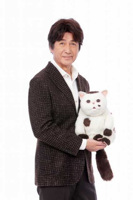 ドラマParavi『おじさんと猫』(1月6日深夜スタート)主演の草刈正雄とふくまる (C)「おじさまと猫」製作委員会