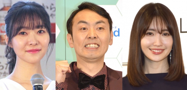 (左から)指原莉乃、田中卓志、小嶋陽菜 (C)ORICON NewS inc.