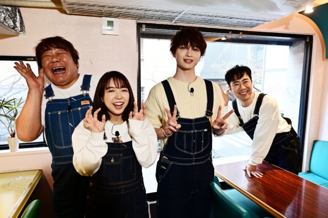 15日放送の『ぴったんこカン・カンスペシャル』に出演する石塚英彦、上白石萌音、玉森裕太(Kis-My-Ft2)、藤井隆 (C)TBS
