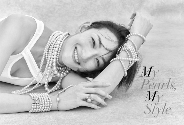 MIKIMOTOスペシャルサイト『My Pearls, My Style』に登場した冨永愛