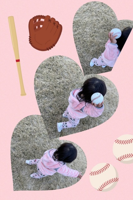 Seiko Darvish オフィシャルブログ『Living in the dream. Enjoying the journey』より1歳の娘が“変化球”を練習する姿を公開