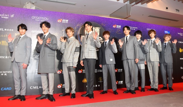 『WEIBO Account Festival in Tokyo 2020』で人気男性アイドルグループ賞を受賞したSnow Man (C)ORICON NewS inc.