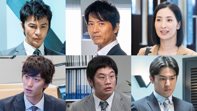 2月8日放送、月曜プレミア8『今野敏サスペンス 警視庁臨海署安積班』寺脇康文率いる新生「安積班」(上段左から)武田真治、寺脇、真飛聖、水田航生、松尾諭、堀井新太 (C)テレビ東京