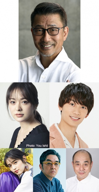 藤原丈一郎(中段右)ら舞台『月とシネマ ―The Film on the Moon Cinema―』の全キャスト