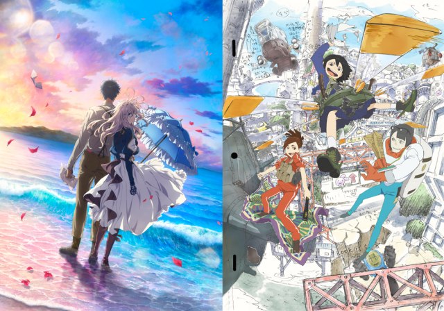『TAAF2021』作品賞を受賞した(左から)『劇場版 ヴァイオレット・エヴァーガーデン』、『映像研には手を出すな!』