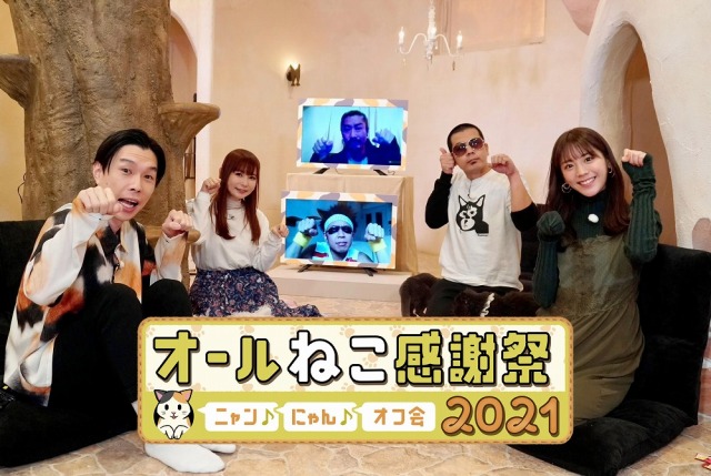 2月22日放送、『オールねこ感謝祭!! ニャン♪ にゃん♪ オフ会 2021』(C)BSテレ東