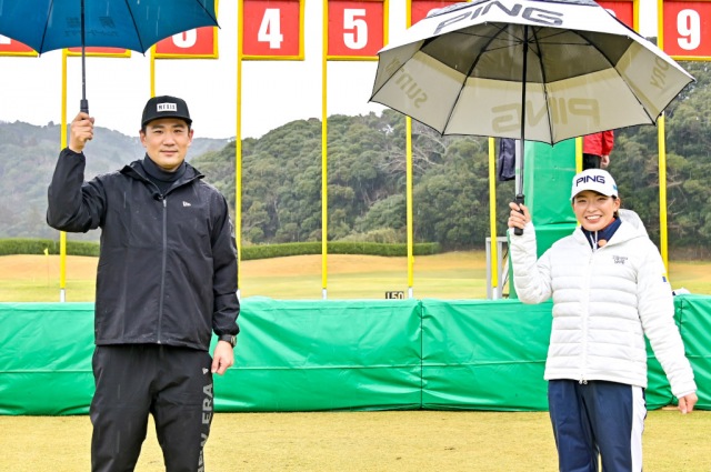 田中将大投手と渋野日向子選手がプライベートトーク(C)TBS