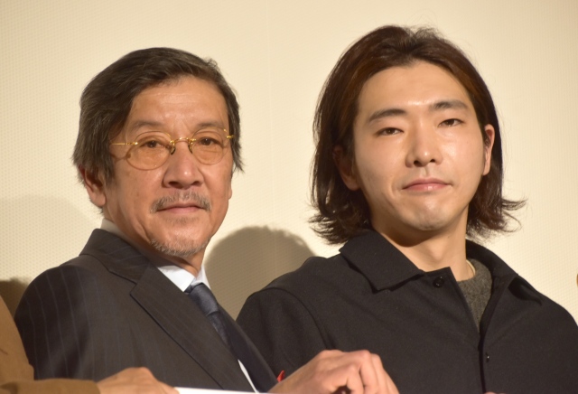 義理の息子である柄本佑との共演で気負っていたことを明かした奥田瑛二(左) (C)ORICON NewS inc.