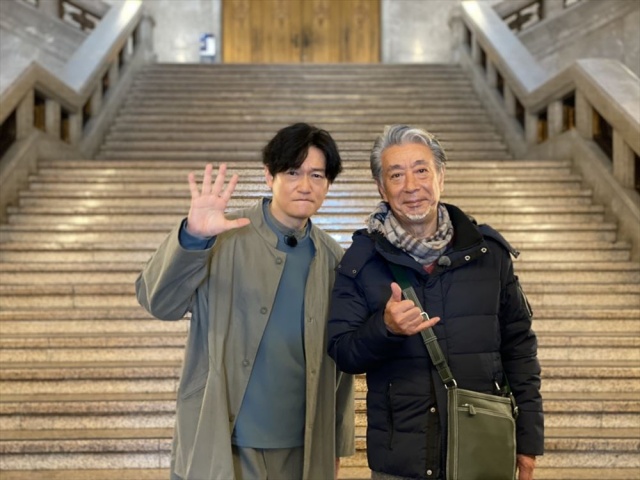 『じゅん散歩』2月23日~25日の3日間にわたり、史跡&アートを巡る上野散歩の模様を放送(左から)井浦新、高田純次(C)テレビ朝日