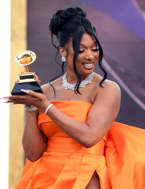 『第63回グラミー賞』で最優秀新人賞を受賞したミーガン・ジー・スタリオン (C)Getty Images