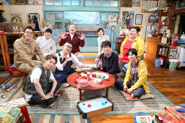 日本テレビの『でっけぇ⾵呂場で待ってます』撮影後オフショットが公開 (C)NTV・J Storm