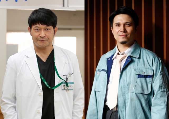 ドラマ『泣くな研修医』に出演する(左から)山口智充、木村昴 (C)テレビ朝日
