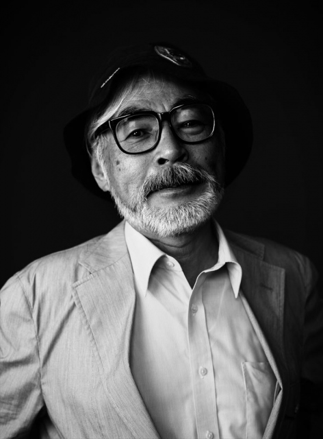 アカデミー映画博物館のオープニング記念企画展で60年に及ぶキャリアと手掛けた作品が紹介される宮崎駿監督(撮影:Nicolas Guerin)