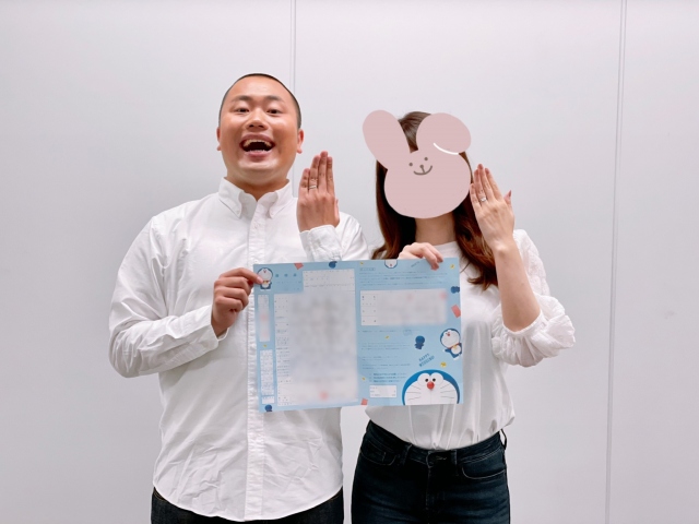 結婚を発表したハナコ・岡部大