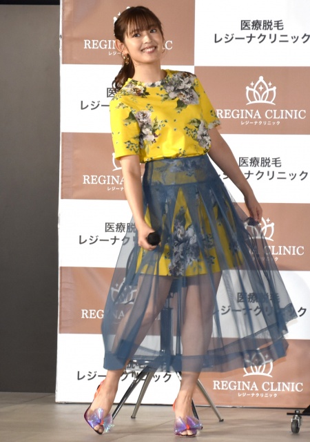 美容皮膚科・レジーナクリニックの新テレビCM発表会に参加した矢作穂香 (C)ORICON NewS inc.