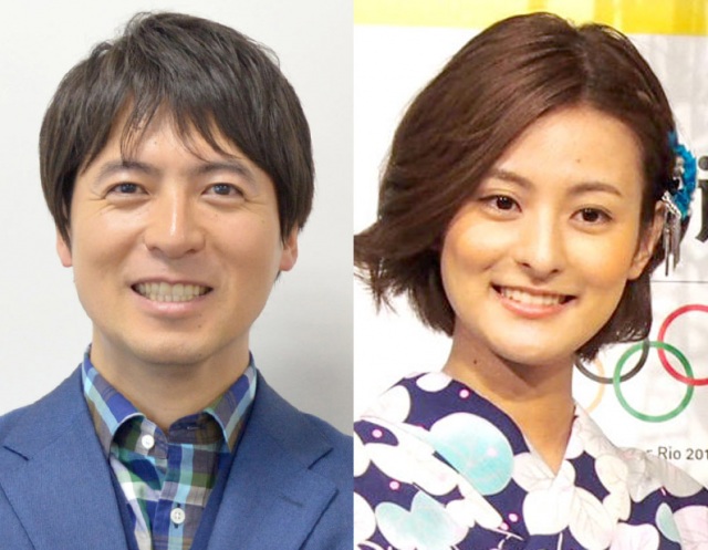 (左から)桝太一アナ、徳島えりかアナ (C)ORICON NewS inc.