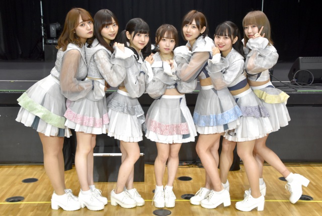 1年越しの“デビューライブ”に意気込みを語った#ババババンビ(左から)池田メルダ、宇咲、小鳥遊るい、岸みゆ、水湊みお、近藤沙瑛子、吉沢朱音 (C)ORICON NewS inc.