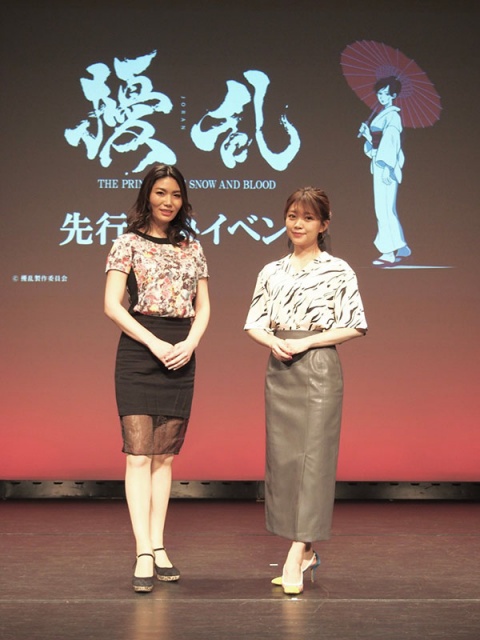 『擾乱 THE PRINCESS OF SNOW AND BLOOD』に出演したRaychell、三森すずこ
