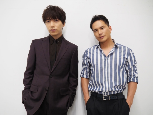 4月2日と9日の2週にわたって放送される2週連続ドラマ『殴り愛、炎』主演の山崎育三郎(左)とライバル役で共演する市原隼人(右) (C)ORICON NewS inc.