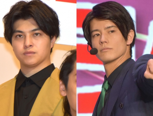 (左から)『ゼロワン』天津垓役の桜木那智、『エグゼイド』檀黎斗役の岩永徹也 (C)ORICON NewS inc.