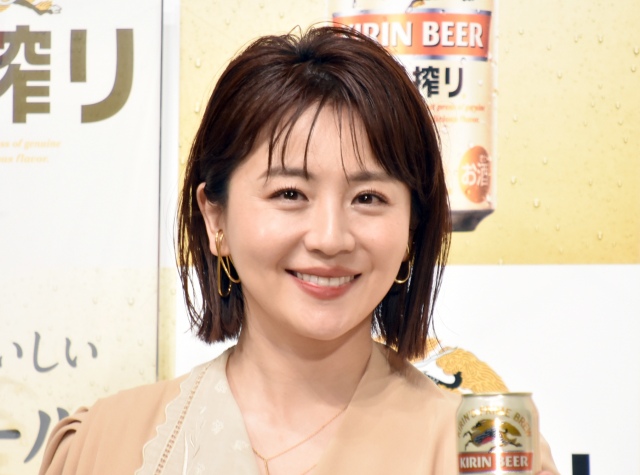 ビールで“ひとり打ち上げ”をしている大橋未歩 (C)ORICON NewS inc.