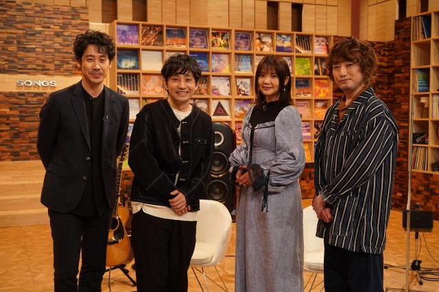 4月15日放送のNHK総合『SONGS』に出演するいきものがかり(C)NHK