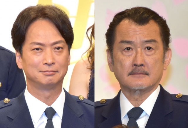 テレビ朝日系ドラマ『桜の塔』の制作会見に出席した(左から)椎名桔平、吉田鋼太郎 (C)ORICON NewS inc.