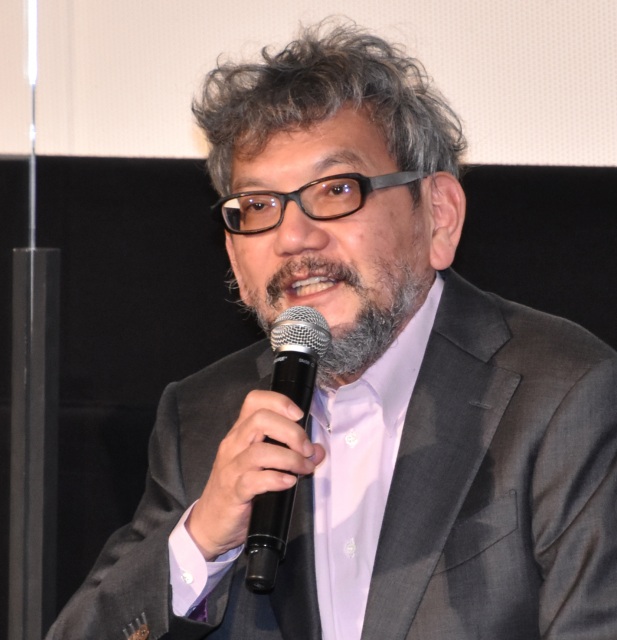 『シン・エヴァンゲリオン劇場版』大ヒット御礼舞台あいさつに登壇した庵野秀明氏 (C)ORICON NewS inc.