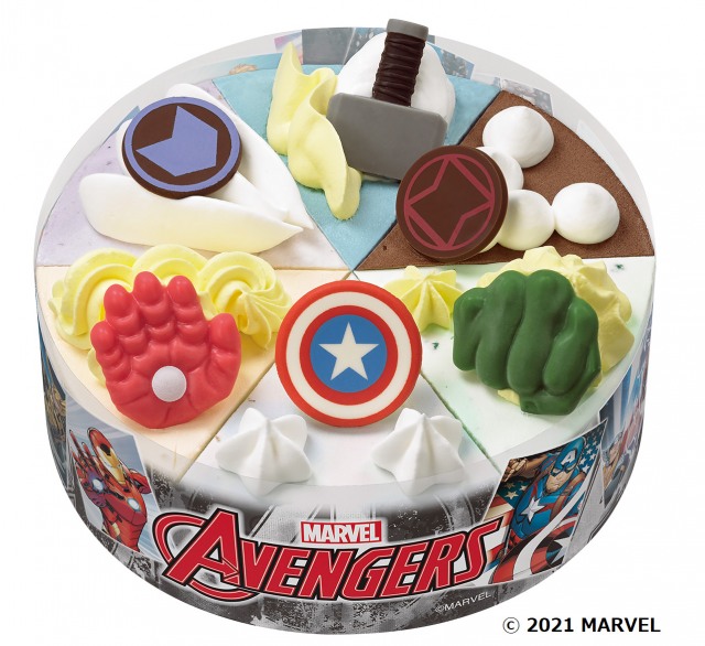 サーティワン アイスクリームと『アベンジャーズ』がコラボしたアイスクリームケーキ
