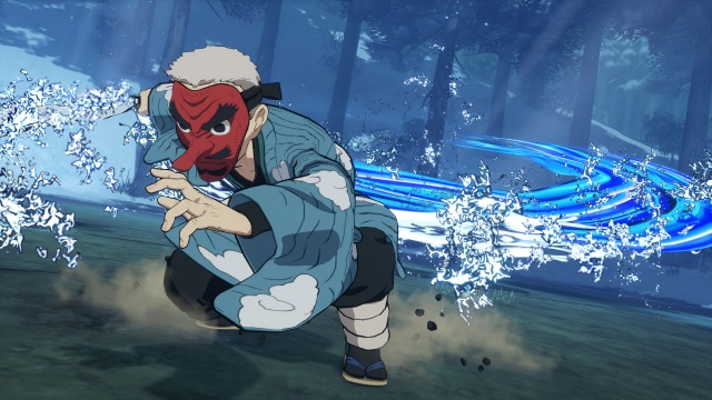 ゲーム『鬼滅の刃 ヒノカミ血風譚』バーサスモードで戦う鱗滝左近次
