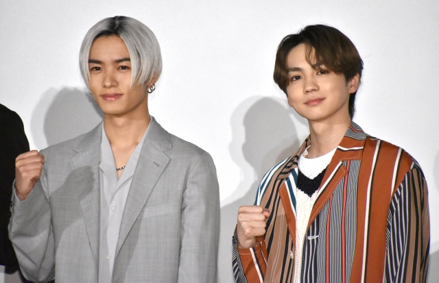 タッグを組みたい作品を問われ夢を膨らませた(左から)川村壱馬、吉野北人 (C)ORICON NewS inc.