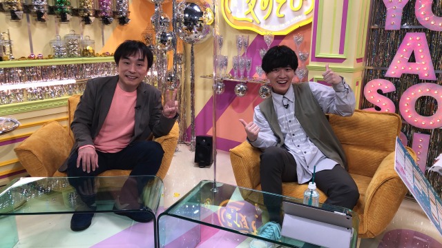『声優と夜あそび』に出演した関智一&畠中祐 (C)ABEMA