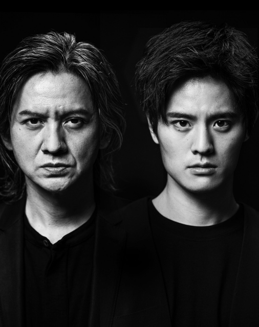舞台『Le Fils 息子』で共演する(左から)岡本健一、岡本圭人