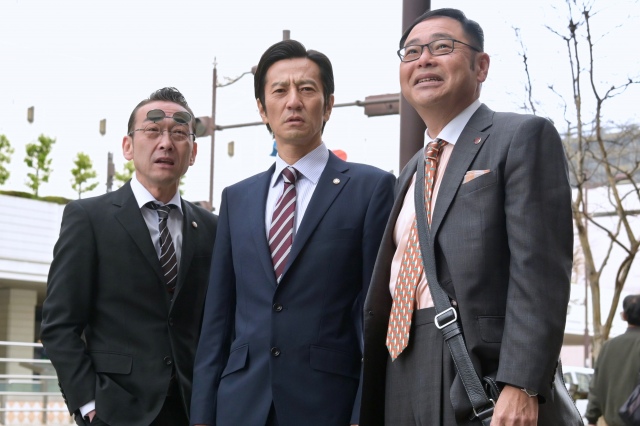 『特捜9 season4』第3話より(左から)吹越満、津田寛治、田口浩正 (C)テレビ朝日