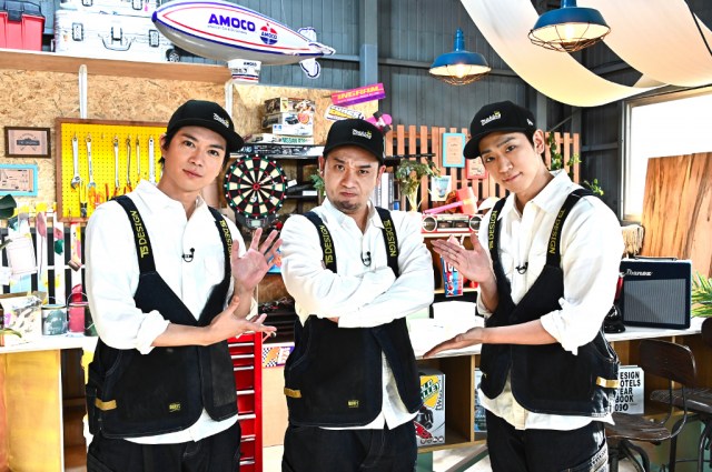 23日放送『NEWSの全力!! メイキング』に出演するNEWSの加藤シゲアキ、千鳥・大悟、小山慶一郎 (C)TBS