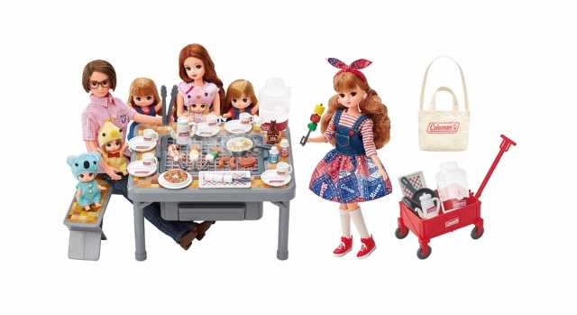コールマン人気商品をミニチュア再現『もくもくジュージュー にぎやかバーベキュー』、着せ替えドレス『LW-10 ガーリーピクニック』